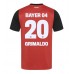 Bayer Leverkusen Alejandro Grimaldo #20 Hjemmedrakt 2024-25 Korte ermer